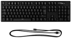 HyperX HP Alloy Origins RGB tipkovnica, HyperX Red mehanična stikala, format polne velikost (4P4F6AU#ABU) - odprta embalaža