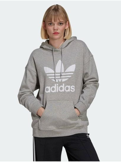 Adidas enska Trefoil Pulover Siva mimovrste