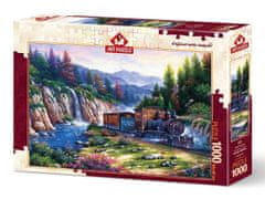 Art puzzle Puzzle Potovanje z vlakom 1000 kosov