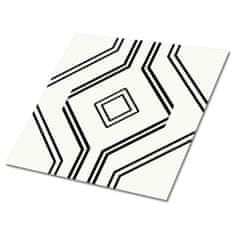 Decormat Vinilne ploščice Geometrijske črne črte 30x30 cm 9 ploščic