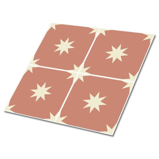 Decormat Samolepilne pvc ploščice Zvezde na kvadratu 30x30 cm 9 ploščic