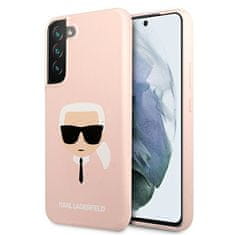 Karl Lagerfeld Karl Lagerfeld Silikonsko ohišje Ikonik Karl`s Head - Ohišje za Samsung Galaxy S22+ (roza)