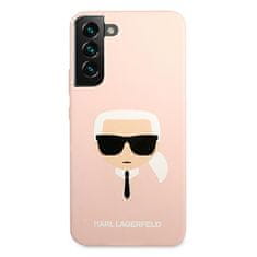 Karl Lagerfeld Karl Lagerfeld Silikonsko ohišje Ikonik Karl`s Head - Ohišje za Samsung Galaxy S22+ (roza)