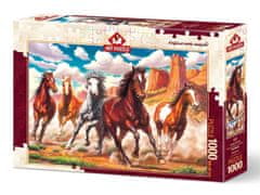 Art puzzle Puzzle Divji konji v dolini 1000 kosov