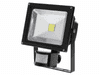 Reflektor LED s senzorjem, 20W/1500Lm, 3000K, IP65, črni