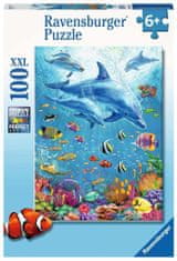 Ravensburger Puzzle Med delfini XXL 100 kosov