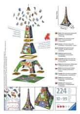 Ravensburger 3D sestavljanka Eifflov stolp (Love Edition) 216 kosov