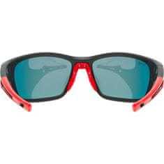 Uvex SPORTSTYLE 232 P BLACK MAT RED / POLAVISION MIRROR RED (CAT. 3)