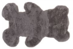 Chemex Preproga Od Plišane Medvedke Prijetne Mehkobe Fur Teddy Bear Siva 60x90 cm