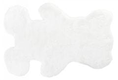 Chemex Preproga Od Plišane Medvedke Prijetne Mehkobe Fur Teddy Bear Bela 60x90 cm