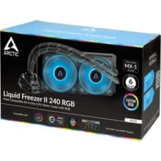 Arctic Cooling Liquid Freezer II vodno hlajenje za procesorje, Intel/AMD, 240 mm, RGB (ARCOH-LFREEZER240RGB)