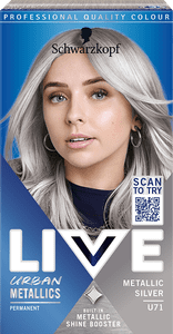  Schwarzkopf Live barva za lase, U71 Metallic Silver