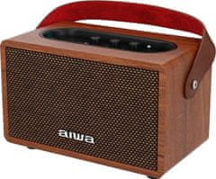 AIWA MI-X100 Retro X/ zvočnik / 40W/ BT/ AUX IN/ TWS/ Brown