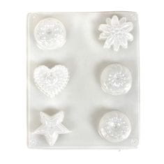 Rayher.	 Kalup Petit Fours 4-4,5 cm, 6 motivov