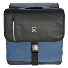 Vidaxl Willex Twin Panniers, 30 L, črna/modra