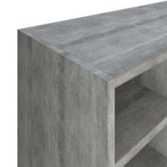 Vidaxl Omara za čevlje, iverna plošča, 92x30x67,5 cm, betonsko siva
