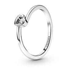 Pandora Romantični srebrni prstan s srčki Ljudje 199267C02 (Obseg 60 mm)