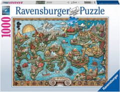 Ravensburger Puzzle Skrivnostna Atlantida 1000 kosov