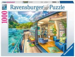 Ravensburger Puzzle Namestitev na tropskem otoku 1000 kosov