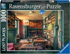 Ravensburger Puzzle Izgubljeni kraji: Skrivnostna grajska knjižnica 1000 kosov