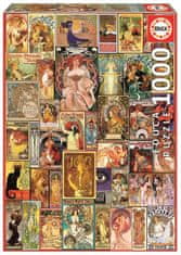 Educa Puzzle kolaž art nouveau plakatov 1000 kosov