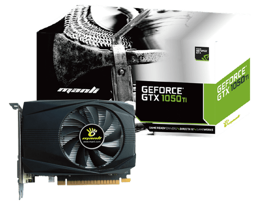 Manli GeForce GTX 1050Ti (M1434-1+N452) grafična kartica, 4 GB GDDR5 (M-NGTX1050TI-F370G)