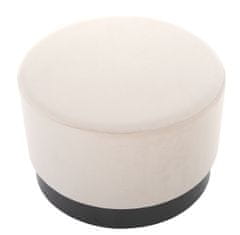 Miloo Home Pouffe Nuevo Nero 55X35Cm Žametno Bež