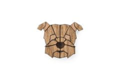 BeWooden lesena broška v obliki psa Heřman Brooch univerzalna