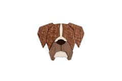 BeWooden lesena broška v obliki psa Boxer Brooch univerzalna