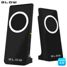 Blow MS-22 računalniški zvočniki, 2.0 Stereo, USB, črni (ZV-BL-PC-MS22-66373)