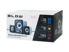 Blow MS-26 računalniški zvočniki, 2.1 Stereo, USB, microSD, LED osvetlitev, črni (ZV-BL-PC-MS26-66377)