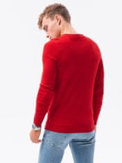 OMBRE Moški pulover Francesco temno rdeča XL