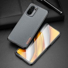 slomart ovitek dux ducis fino prevlečen z najlonskim materialom za xiaomi mi 11i / poco f3 siv