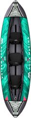 Aqua Marina Laxo-380 Recreational Kayak, z 2 vesloma, napihljiv, 3 osebe, 12.6x35