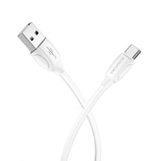 Borofone X19 podatkovni kabel, USB-C, 1 m, 2.4 A, bel