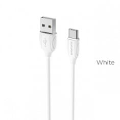 Borofone X19 podatkovni kabel, USB-C, 1 m, 2.4 A, bel