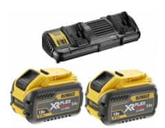 DeWalt DEWALT.FLEXVOLT SET 2x9,0Ah + DVOJNI POLNILEC 4A