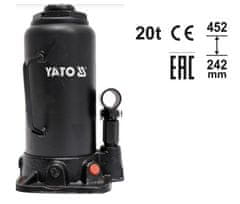 YATO Hidravlični batni dvigalo 20T 242-452Mm