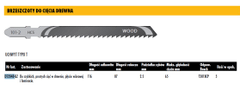 shumee LIST ZA VBODNO ŽAGO DEWALT 116x2 5mm T301BCP LES / 5 kos.