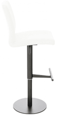 BHM Germany Barski stol Cadiz, umetno usnje, črna / bela