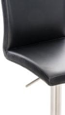BHM Germany Barski stol Cadiz, umetno usnje, jeklo / črna