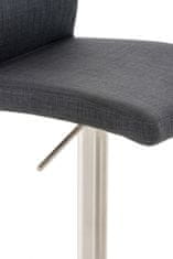 BHM Germany Barski stol Cadiz, tekstil, jeklo / temno siva