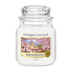 Yankee Candle Sveča v steklenem kozarcu , Festival sakur, 410 g