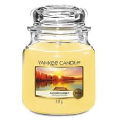 Yankee Candle Sveča v steklenem kozarcu , Jesenski sončni zahod, 410 g