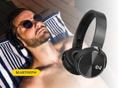 Trevi DJ 12E50 naglavne slušalke, Bluetooth 5.0, mikrofon, AUX-in, zložljive, črne (TRE-SLU-DJ12E50-B) - rabljeno