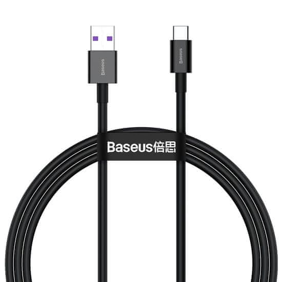 BASEUS Superior kabel USB / USB-C 66W 6A 2m, črna
