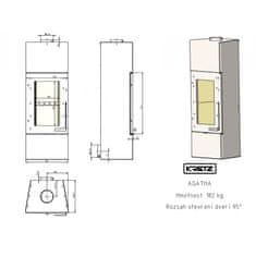Kretz Toplozračna kaminska peč Agatha