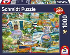 Schmidt Puzzle nalepke s potovanj 1000 kosov