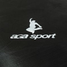 Aga Sport Pro Trampolin 400 cm Temno zelena + zaščitna mreža + lestev + žep za čevlje