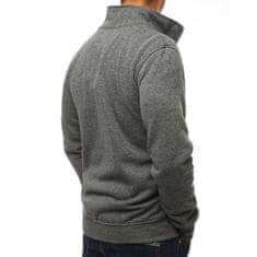 Dstreet Moška majica s kapuco ORIGINAL z zadrgo brez kapuce antracitna bx4111 L